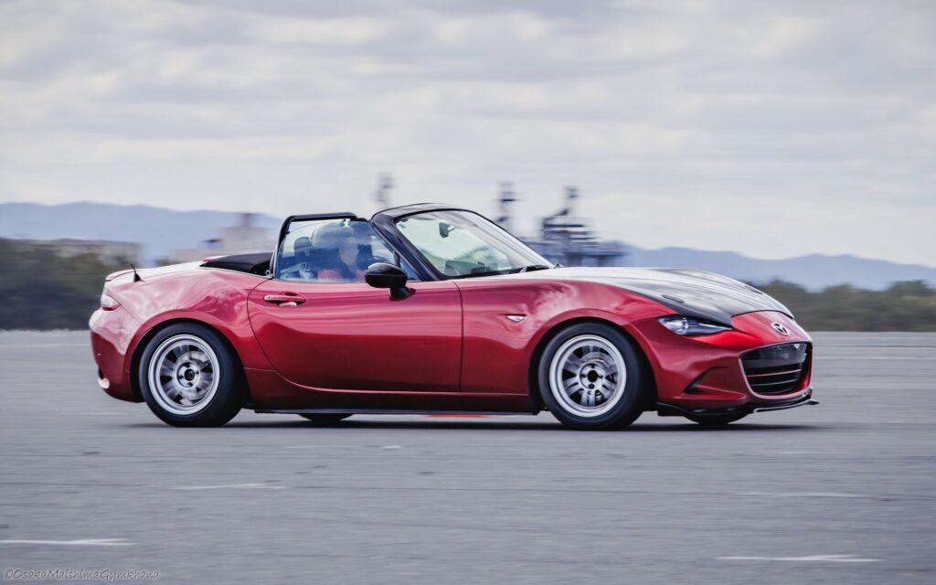 ND5ロードスター 大阪舞洲ジムカーナ 走行 サイドビュー RPF1RS