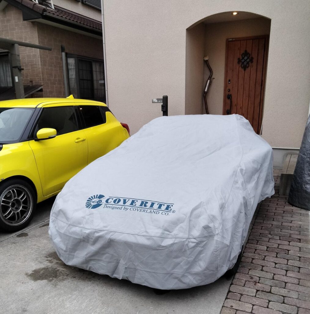 ND5ロードスター COVERITE ボディカバー 自宅駐車場 装着