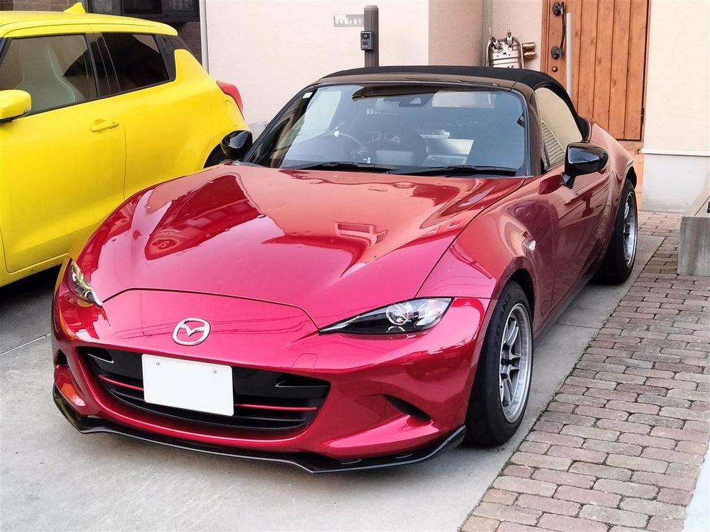 シバタイヤTW280を装着したND5ロードスターとRPF1RS