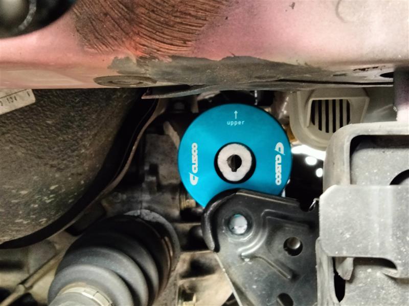 ND5ロードスター CUSCO デフマウントカラー 装着 下回り