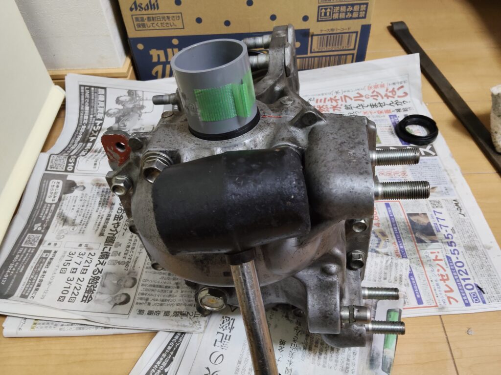 デフカバーの締め付けトルク確認・本締め