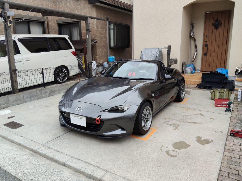 ND5ロードスター CUSCOロールケージ装着完了