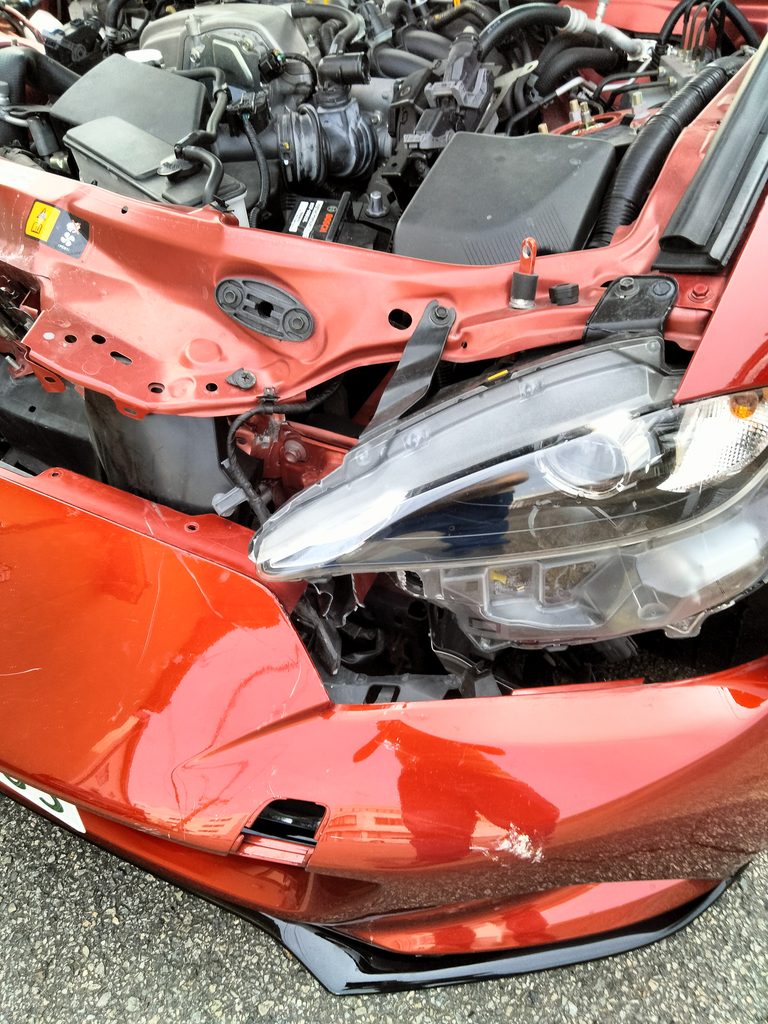 中古のND5ロードスターで確認したいドアとフェンダーの隙間の平行度