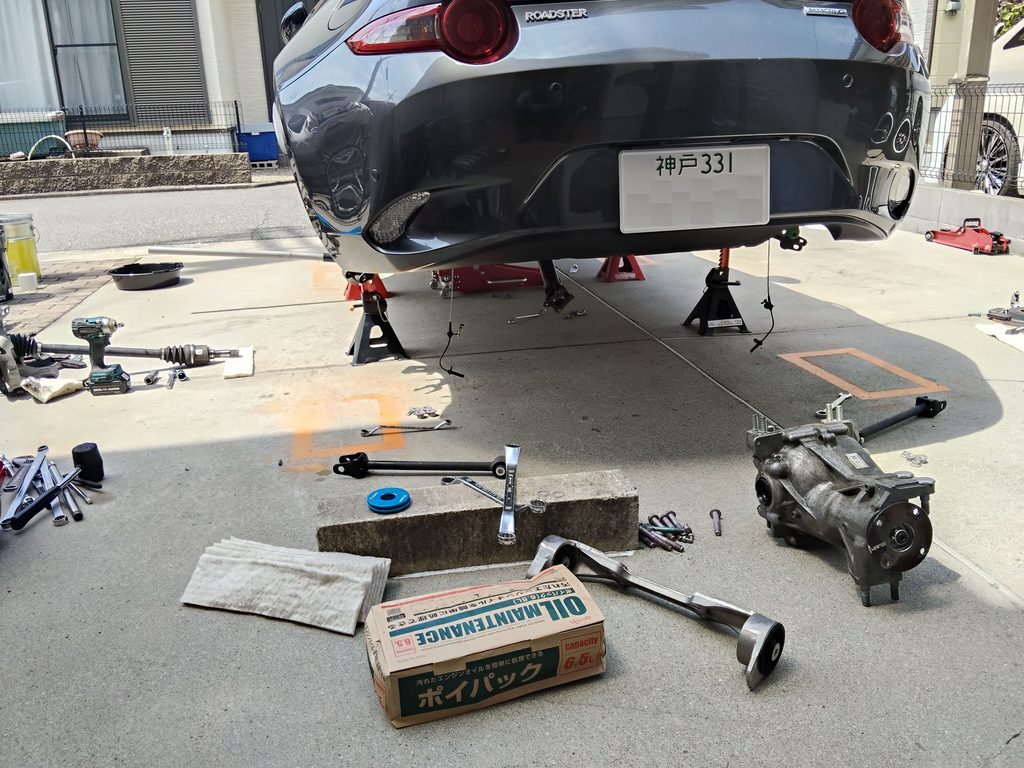1号機から移植したCUSCO機械式LSDを2号機へ搭載